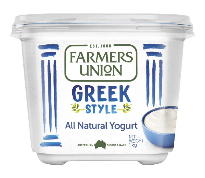Image of a tub of greek yogurt